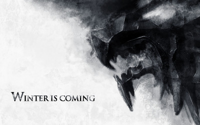 

Aabhaas Wall Poster-Game-of-Thrones-A-Song-of-Ice-and-Fire-House-Stark-Direwolf-Winter-Is-Coming Paper Print(12 inch X 18 inch, Rolled)