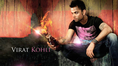 

Aabhaas Virat Kohli Wall Poster Fine Art Print(12 inch X 18 inch, Rolled)
