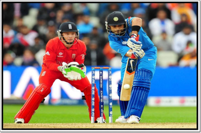 Aabhaas Virat Kohli Wall Poster Fine Art Print(12 inch X 18 inch, Rolled)
