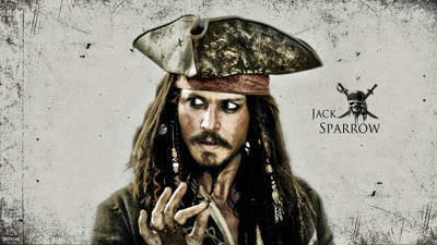 

Aabhaas Wall Poster /pirates-of-the-caribbean-jack-sparrow Paper Print(12 inch X 18 inch, Rolled)
