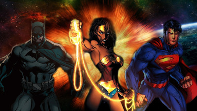 

Akhuratha Wall Poster DC-Comics-Superman-Wonder-Woman-Batman-Justice-League Paper Print(12 inch X 18 inch, Rolled)