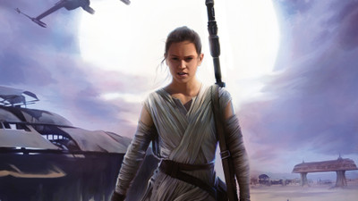 

Akhuratha Wall Poster-Rey-Daisy-Ridley-Star-Wars-The-Force-Awakens-Star-Wars-movies-Jakku-Sun-artwork Paper Print(12 inch X 18 inch, Rolled)