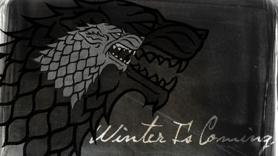 

Akhuratha Wall Poster-Game-of-Thrones-Winter-Is-Coming-House-Stark Paper Print(12 inch X 18 inch, Rolled)