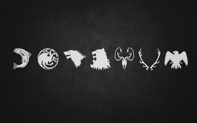 

Aabhaas Wall Poster-Game-of-Thrones-sigils-minimalism Paper Print(12 inch X 18 inch, Rolled)