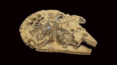 

Aabhaas Wall Poster /-Millennium-Falcon-Star-Wars Paper Print(12 inch X 18 inch, Rolled)