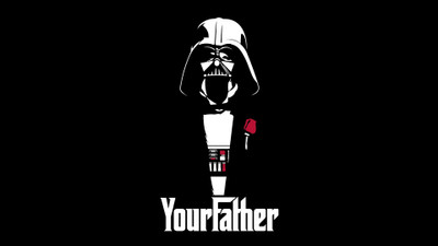 

Akhuratha Wall Poster /-Darth-Vader-The-Godfather-father-Star-Wars Paper Print(12 inch X 18 inch, Rolled)