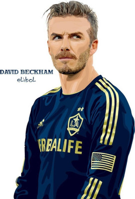 

Aabhaas David Beckham Wall Poster Fine Art Print(12 inch X 18 inch, Rolled)