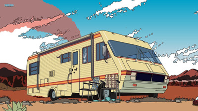 

Akhuratha Wall Poster-Breaking-Bad-RV Paper Print(12 inch X 18 inch, Rolled)