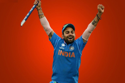 

Aabhaas Virat Kohli Wall Poster Fine Art Print(12 inch X 18 inch, Rolled)