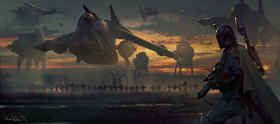 

Aabhaas Wall Poster /-Star-Wars-artwork-fantasy-art-Boba-Fett Paper Print(12 inch X 18 inch, Rolled)