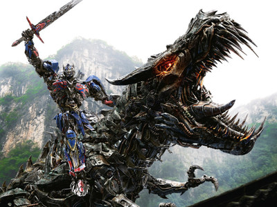 

Aabhaas Wall Poster Transformers-Transformers-Age-of-Extinction-Grimlock-Optimus-Prime Paper Print(12 inch X 18 inch, Rolled)