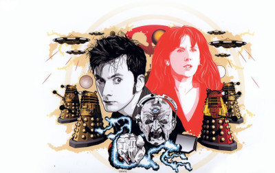 

Aabhaas Wall Poster-Doctor-Who-The-Doctor-TARDIS-David-Tennant-Daleks-Davros-Tenth-Doctor Paper Print(12 inch X 18 inch, Rolled)