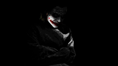

Akhuratha Wall Poster -The-Dark-Knight-Joker-movies-MessenjahMatt Paper Print(12 inch X 18 inch, Rolled)