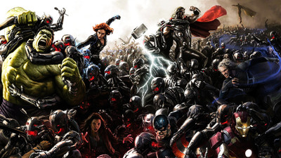 

Aabhaas Wall Poster Avengers-Age-of-Ultron-Iron-Man-Hulk-Thor-Captain-America-Black-Widow-Ultron-Hawkeye-movies-heroes-The-Avengers-Tony-Stark-Quicksilver-Scarlett-Johansson-Robert-Downey-Jr. Paper Print(12 inch X 18 inch, Rolled)