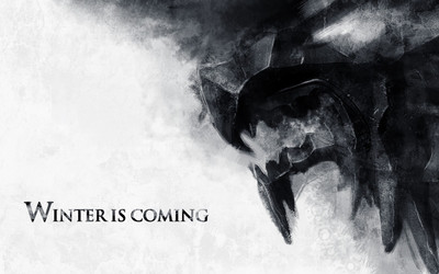 

Aabhaas Wall Poster-House-Stark-Game-of-Thrones-Winter-Is-Coming Paper Print(12 inch X 18 inch, Rolled)