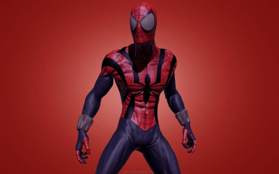

Aabhaas Wall Poster /spiderman-comics-spider-man-superhero-over-red-background Paper Print(12 inch X 18 inch, Rolled)