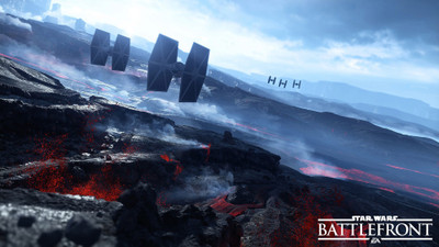 

Aabhaas Wall Poster /-Star-Wars-Battlefront-Star-Wars-EA--Games-dice-TIE-Fighter-lava-Sullust-Galactic-Empire Paper Print(12 inch X 18 inch, Rolled)