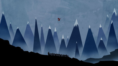 

Aabhaas Wall Poster-The-Hobbit-minimalism-Gandalf-mountain-Smaug Paper Print(12 inch X 18 inch, Rolled)