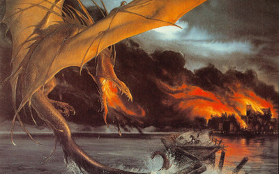 

Aabhaas Wall Poster-The-Hobbit-Smaug Paper Print(12 inch X 18 inch, Rolled)
