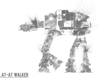 

Akhuratha Wall Poster /-AT-AT-fan-art-Star-Wars-spaceship Paper Print(12 inch X 18 inch, Rolled)