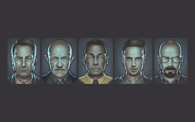 

Akhuratha Wall Poster-Breaking-Bad-Jessie-Pinkman-Walter-White-Gustavo-Fring Paper Print(12 inch X 18 inch, Rolled)