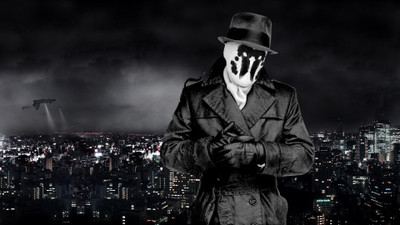 Aabhaas Wall Poster movies-Watchmen-cityscape-Rorschach Paper Print(12 inch X 18 inch, Rolled)