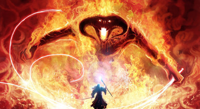 

Akhuratha Wall Poster Gandalf-The-Lord-of-the-Rings-Balrogs Paper Print(12 inch X 18 inch, Rolled)