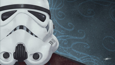 

Aabhaas Wall Poster /-Star-Wars-stormtrooper-helmet-artwork Paper Print(12 inch X 18 inch, Rolled)