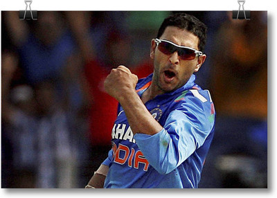 

Aabhaas Yuvraj SIngh Wall Poster Fine Art Print(12 inch X 18 inch, Rolled)