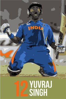 Aabhaas Yuvraj SIngh Wall Poster Fine Art Print(12 inch X 18 inch, Rolled)