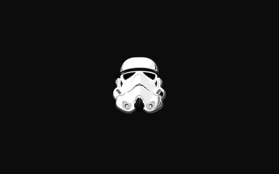 

Akhuratha Wall Poster Star-Wars-stormtrooper-helmet-minimalism Paper Print(12 inch X 18 inch, Rolled)