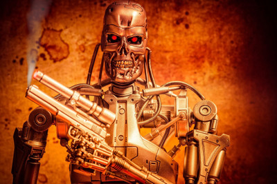 

Aabhaas Wall Poster-toys-Terminator-endoskeleton Paper Print(12 inch X 18 inch, Rolled)