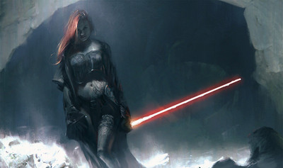 

Aabhaas Wall Poster /-artwork-fantasy-art-concept-art-Star-Wars-women-redhead-lightsaber-Mara-Jade Paper Print(12 inch X 18 inch, Rolled)