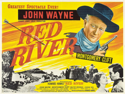 

Akhuratha Wall Poster Film-posters-Red-River-Howard-Hawks-John-Wayne Paper Print(12 inch X 18 inch, Rolled)