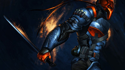 

Aabhaas Wall Poster Deathstroke-painting-Batman-Batman-Arkham-Origins Paper Print(12 inch X 18 inch, Rolled)