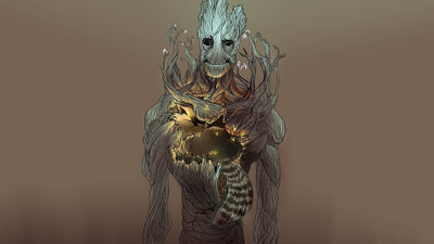 

Aabhaas Wall Poster Groot-Guardians-of-the-Galaxy-Vin-Diesel-Marvel-Cinematic-Universe Paper Print(12 inch X 18 inch, Rolled)