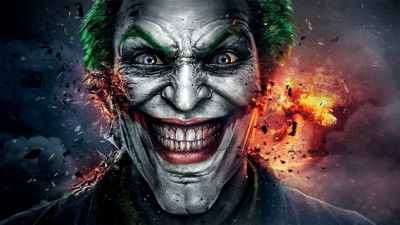 

Akhuratha Wall Poster Joker-Batman-v-Superman-Dawn-of-Justice-Batman-Arkham-City-scars Paper Print(12 inch X 18 inch, Rolled)