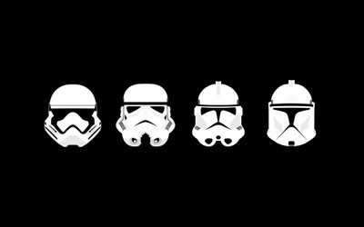 

Akhuratha Wall Poster minimalism-Star-Wars-clone-trooper-stormtrooper-helmet Paper Print(12 inch X 18 inch, Rolled)