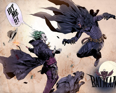 

Aabhaas Wall Poster Batman-Joker Paper Print(12 inch X 18 inch, Rolled)