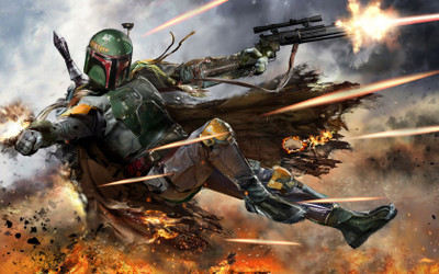 

Aabhaas Wall Poster /-Star-Wars-Boba-Fett Paper Print(12 inch X 18 inch, Rolled)