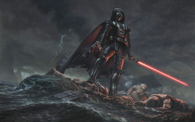 

Akhuratha Wall Poster /-artwork-Darth-Vader-Star-Wars-science-fiction Paper Print(12 inch X 18 inch, Rolled)