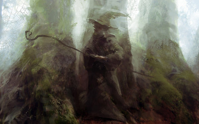

Akhuratha Wall Poster magic-Gandalf-The-Lord-of-the-Rings-wizard-painting Paper Print(12 inch X 18 inch, Rolled)