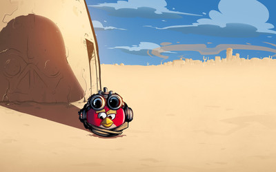 

Akhuratha Wall Poster Star-Wars-Angry-Birds-desert-Tatooine-Anakin-Skywalker Paper Print(12 inch X 18 inch, Rolled)