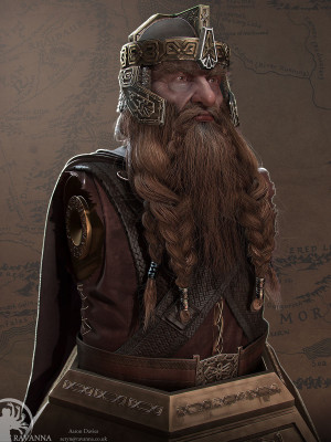 

Aabhaas Wall Poster The-Lord-of-the-Rings-Gimli-dwarfs-Ravanna-Aaron-Davies Paper Print(12 inch X 18 inch, Rolled)