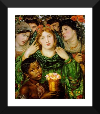 

The Beloved by Gabriel Rossetti - "Top 10 Gabriel Rossetti Paintings" Collection -Romanticism, Modern Art - Premium Quality Framed Poster (12 x 17 inches) For Home And Office Décor Paper Print(17 inch X 12 inch)