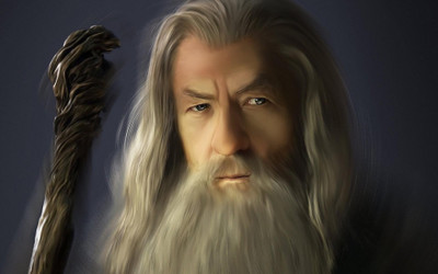 

Aabhaas Wall Poster Gandalf-The-Lord-of-the-Rings-artwork-wizard Paper Print(12 inch X 18 inch, Rolled)
