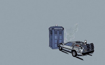 

Akhuratha Wall Poster-Doctor-Who-Back-to-the-Future-phone-phone-box-police-boxes Paper Print(12 inch X 18 inch, Rolled)
