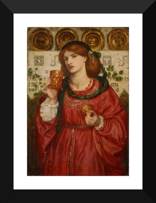 

The Loving Cup by Gabriel Rossetti - "Top 10 Gabriel Rossetti Paintings" Collection -Romanticism, Modern Art - Premium Quality Framed Poster (12 x 17 inches) For Home And Office Décor Paper Print(17 inch X 12 inch)
