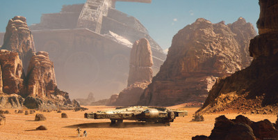 

Aabhaas Wall Poster Star-Wars-Millennium-Falcon-Star-Wars-Episode-VII---The-Force-Awakens-C-PO-R-D Paper Print(12 inch X 18 inch, Rolled)