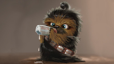 

Akhuratha Wall Poster /-chibi-milk-baby-animals-Star-Wars-Chewbacca Paper Print(12 inch X 18 inch, Rolled)